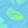 Mapa topográfico Rikers Island, altitud, relieve