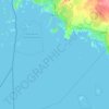 Mapa topográfico Kemi, altitud, relieve