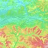 Mapa topográfico 67661, altitud, relieve