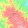 Mapa topográfico Bosque de Protección Pui Pui, altitud, relieve