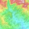 Mapa topográfico Bigues i Riells del Fai, altitud, relieve