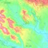 Mapa topográfico Montescaglioso, altitud, relieve