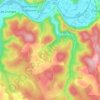 Mapa topográfico Cénevières, altitud, relieve