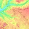 Mapa topográfico Mesa de Ocaña, altitud, relieve