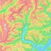 Mapa topográfico Toce / Tosa, altitud, relieve