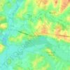 Mapa topográfico Sens-sur-Seille, altitud, relieve