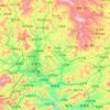 Mapa topográfico Chengde County, altitud, relieve