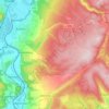 Mapa topográfico 37691, altitud, relieve