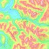 Mapa topográfico Reserva Nacional Río Simpson, altitud, relieve