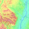 Mapa topográfico Greene County, altitud, relieve