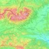 Mapa topográfico okres Poprad, altitud, relieve