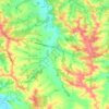Mapa topográfico Dému, altitud, relieve