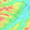 Mapa topográfico Molas, altitud, relieve