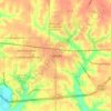 Mapa topográfico Fairfield, altitud, relieve