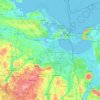 Mapa topográfico Vorpommern-Greifswald, altitud, relieve