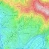 Mapa topográfico Otxarkoaga-Txurdinaga, altitud, relieve