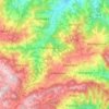Mapa topográfico Savigno, altitud, relieve