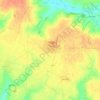Mapa topográfico Bernes, altitud, relieve