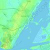 Mapa topográfico Aransas Pass, altitud, relieve