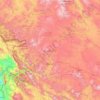Mapa topográfico Kurdistán, altitud, relieve