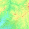 Mapa topográfico Olorunda, altitud, relieve