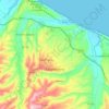 Mapa topográfico Casalbordino, altitud, relieve