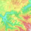 Mapa topográfico Gatuzières, altitud, relieve