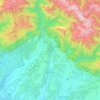 Mapa topográfico 5200, altitud, relieve