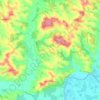 Mapa topográfico Pinel-Hauterive, altitud, relieve