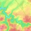 Mapa topográfico Courcelles-Frémoy, altitud, relieve