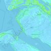 Mapa topográfico Voorne aan Zee, altitud, relieve