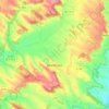 Mapa topográfico Montmaur, altitud, relieve