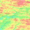 Mapa topográfico Vallons-de-l'Erdre, altitud, relieve