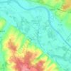 Mapa topográfico Parçay-sur-Vienne, altitud, relieve