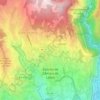 Mapa topográfico Estreito de Câmara de Lobos, altitud, relieve
