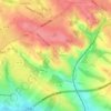 Mapa topográfico Rouffiac-Tolosan, altitud, relieve