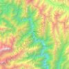 Mapa topográfico Gadain, altitud, relieve