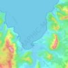 Mapa topográfico Saint-Florent, altitud, relieve
