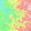 Mapa topográfico Rio Grande (Limari), altitud, relieve