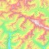 Mapa topográfico Batura group, altitud, relieve