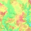 Mapa topográfico Carboneras de Guadazaón, altitud, relieve