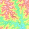 Mapa topográfico Pouso Novo, altitud, relieve
