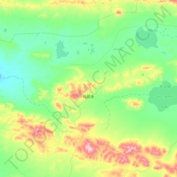 Mapa topográfico Machen, altitud, relieve