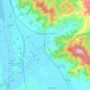 Mapa topográfico Castiglion Fiorentino, altitud, relieve