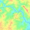 Mapa topográfico Gararu, altitud, relieve