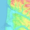 Mapa topográfico Communauté d'agglomération des Deux Baies en Montreuillois, altitud, relieve