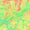 Mapa topográfico Blies, altitud, relieve