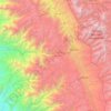 Mapa topográfico Huaraz, altitud, relieve