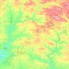 Mapa topográfico Cuenca Minera, altitud, relieve