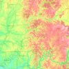 Mapa topográfico Hoosier National Forest, altitud, relieve